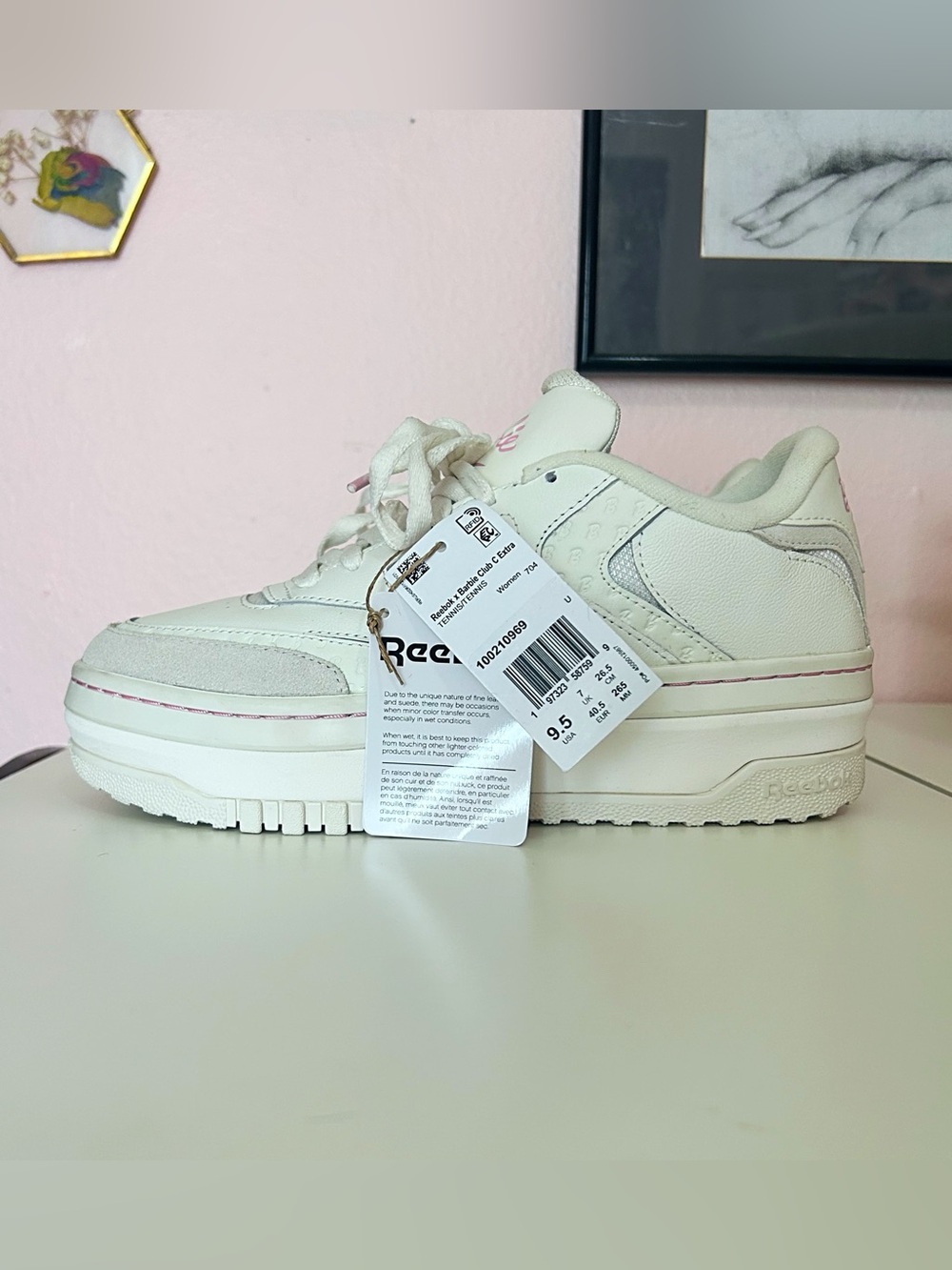 Women’s Barbie x Reebok Club C US discontinued limited release